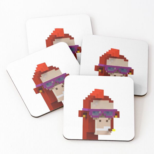 Item preview, Voxel punk ape with cigarette designed and sold by Si Pakne.