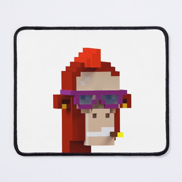 Item preview, Voxel punk ape with cigarette designed and sold by Si Pakne.