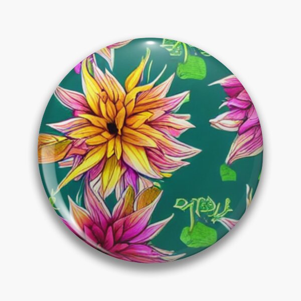 Item preview,  Orange and purple flower patterns designed and sold by ArteEterno.