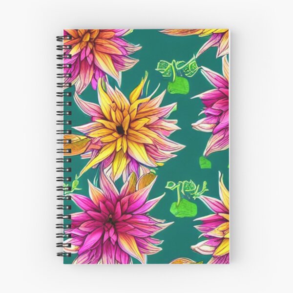 Item preview,  Orange and purple flower patterns designed and sold by ArteEterno.