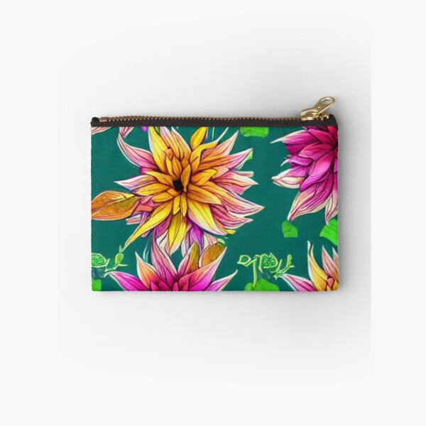 Item preview,  Orange and purple flower patterns designed and sold by ArteEterno.