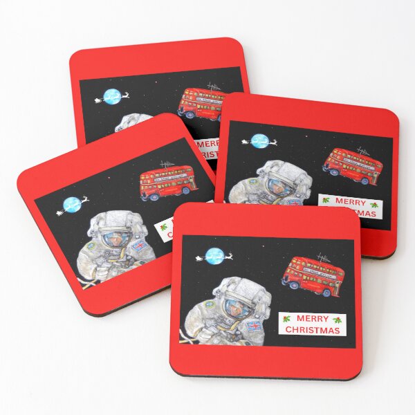 Item preview, Merry Christmas from the UK Space Station. Quirky Art designed and sold by Bagsyrose.