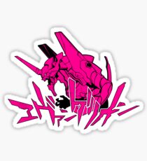 Evangelion - Pink&Black Sticker