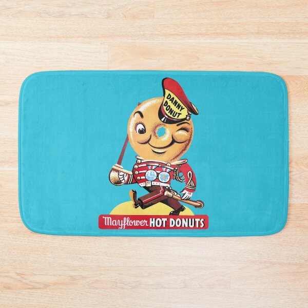 Item preview, 1937 Danny Donut Mayflower Hot Donuts Mascot with Logotype designed and sold by KaKreationsUS.