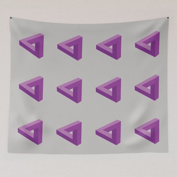 Item preview, Trickonometry Puzzle Me This Purple Triangle Illusion designed and sold by FuddalanDesigns.