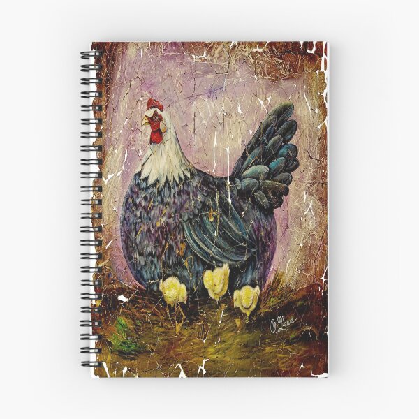 Item preview, Vintage Blue Hen With Chicks Fresco designed and sold by Rocky Mountain Artistry.