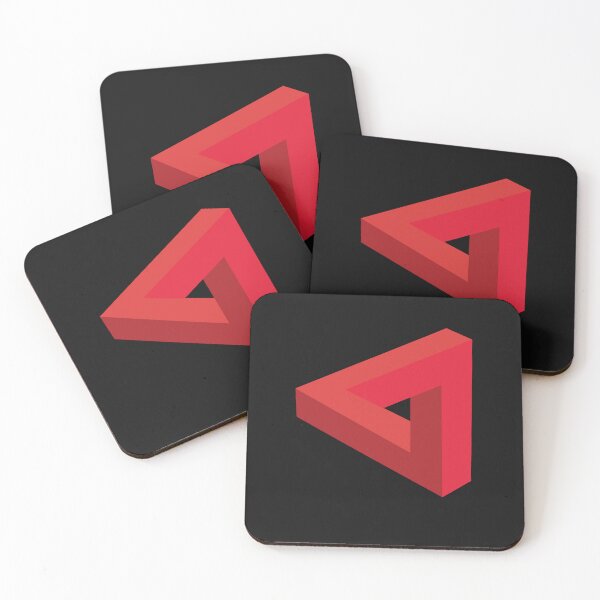 Item preview, Trickonometry Puzzle Me This Red Triangle Illusion designed and sold by FuddalanDesigns.