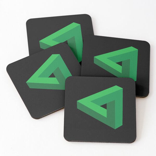 Item preview, Trickonometry Puzzle Me This Green Triangle Illusion designed and sold by FuddalanDesigns.