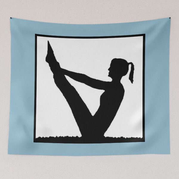 Item preview, FORWARD FULL BOAT POSE | Yoga Art~Design (white box) designed and sold by CONTEMPORARY ART~DESIGN.