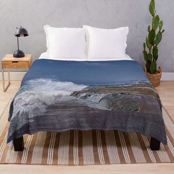 Item preview, Victoria Beach Digital Rendering - Fotografía del océano designed and sold by MistyMorningsOR.