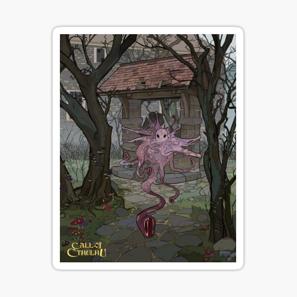 The Fungi from Yuggoth - Art by Andrey Fetisov Sticker