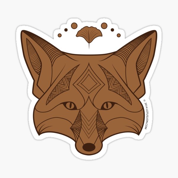 Of the Wood: Fox Sticker