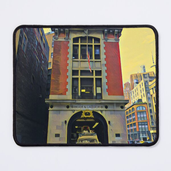 Item preview, Ghostbusters HQ Ecto-1 Firehouse Front New York designed and sold by TastyTonic.