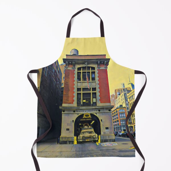 Item preview, Ghostbusters HQ Ecto-1 Firehouse Front New York designed and sold by TastyTonic.