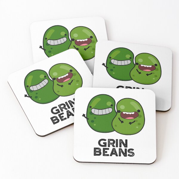 Item preview, Grin Beans Smiley Funny Bean Puns  designed and sold by punnybone.