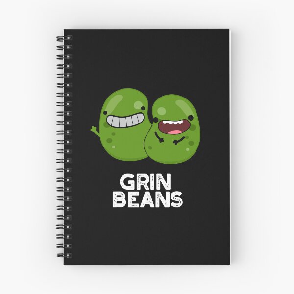 Item preview, Grin Beans Smiley Funny Bean Puns (Dark BG) designed and sold by punnybone.