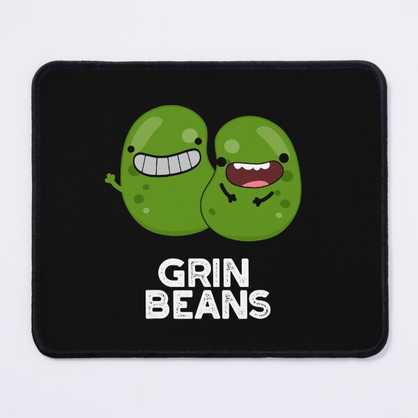 Item preview, Grin Beans Smiley Funny Bean Puns (Dark BG) designed and sold by punnybone.
