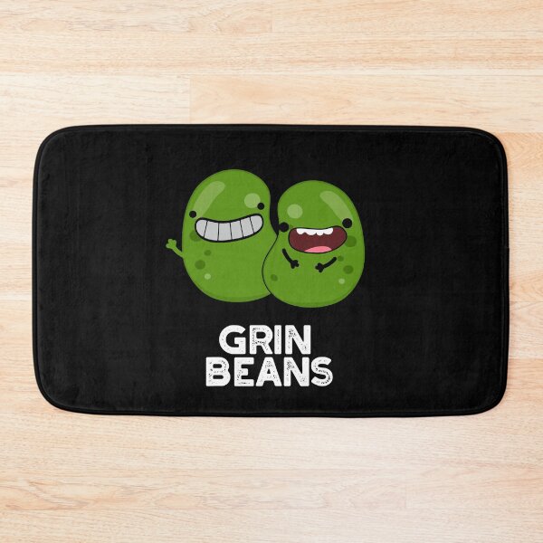 Item preview, Grin Beans Smiley Funny Bean Puns (Dark BG) designed and sold by punnybone.
