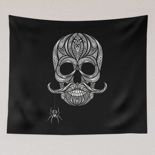 Item preview, Mustache Spidey Scull designed and sold by questadesigns.