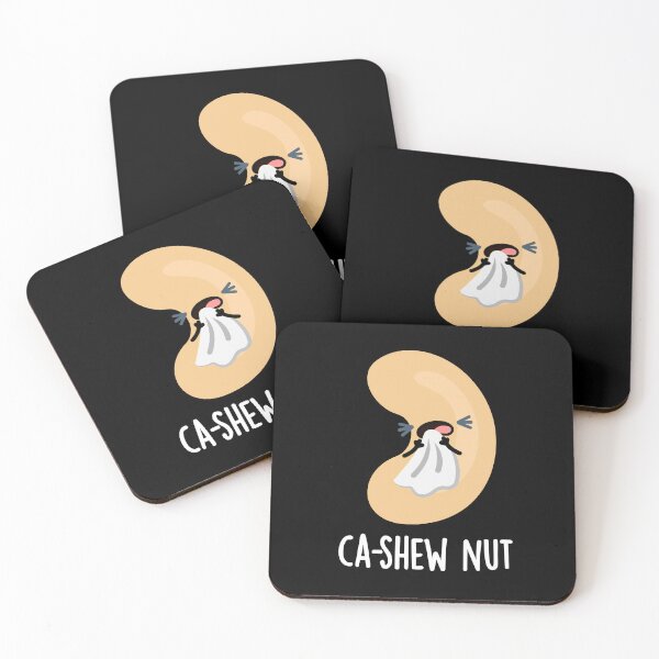 Item preview, Ca-shew Funny Sneezing Cashew Puns (Dark BG) designed and sold by punnybone.