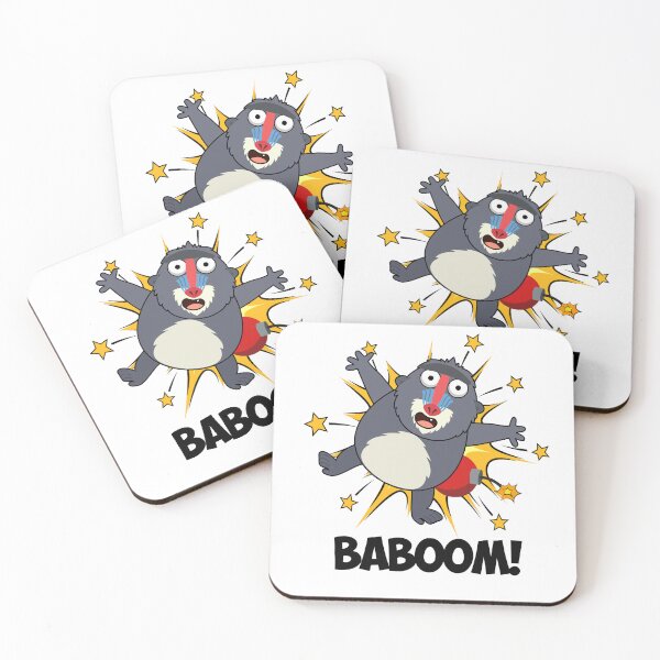 Item preview, Baboom Exploding Ape Funny Baboon Puns  designed and sold by punnybone.