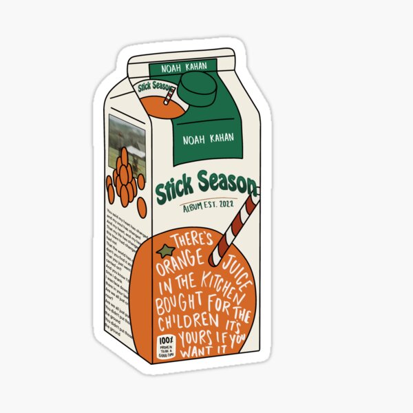 Noah Kahan - Orange Juice Sticker