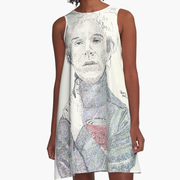 Andy Warhol pop art soup artist pointillism A-Line Dress