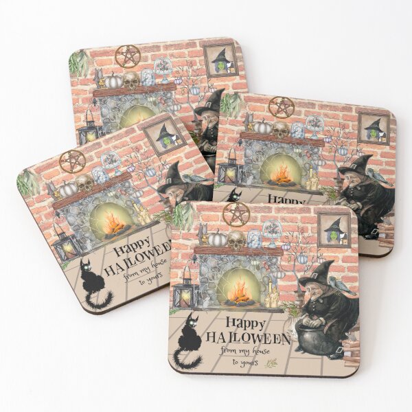Item preview, Halloween Hattie Greeting designed and sold by Edenglow Prints & Peculiars.