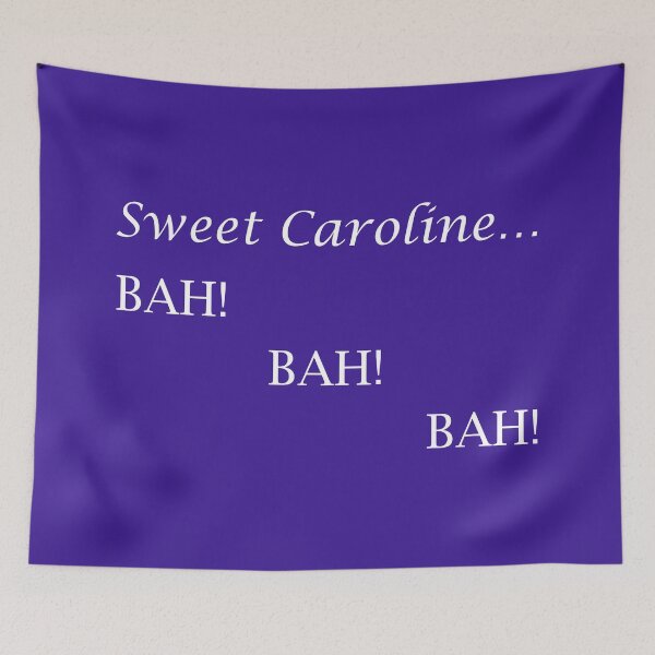 Item preview, Sweet Caroline... BAH! BAH! BAH! - Neil Diamond - light text designed and sold by lyricalshirts.