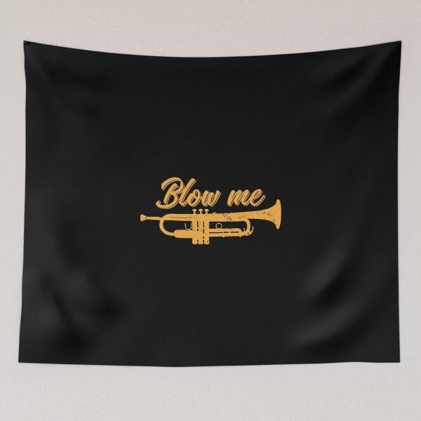 Item preview, Trumpet Blow Me Zipped Hoodie designed and sold by Tranquilharris.