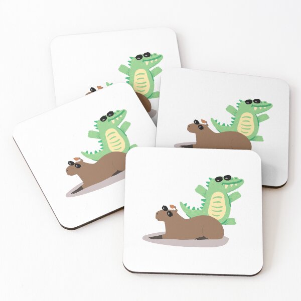 Item preview, Cool Capybara and Crocodile designed and sold by Tamas Das.