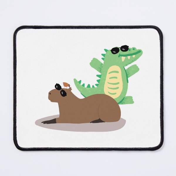 Item preview, Cool Capybara and Crocodile designed and sold by Tamas Das.