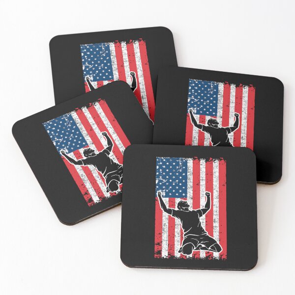 Item preview, USA Flag Happy Men designed and sold by FanityPrints.