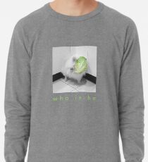 Weißer Hund als Kopfsalat-Geist Leichtes Sweatshirt