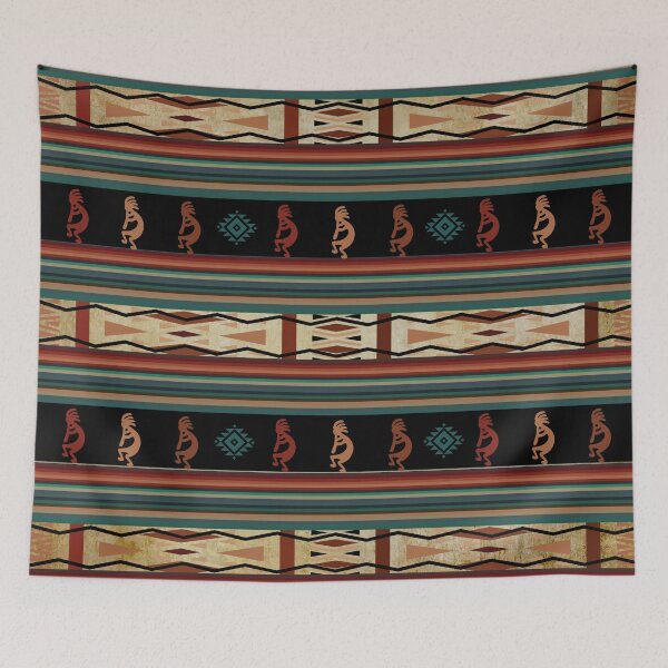 Item preview, Native American Kokopelli With Aztec Design designed and sold by handsoftime2020.