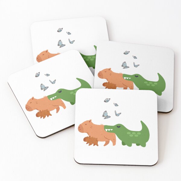 Item preview, Funny Capybara and Crocodile designed and sold by Tamas Das.