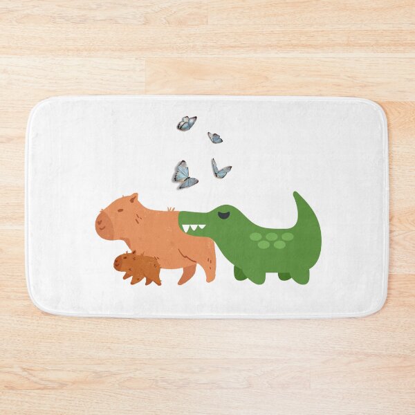 Item preview, Funny Capybara and Crocodile designed and sold by Tamas Das.