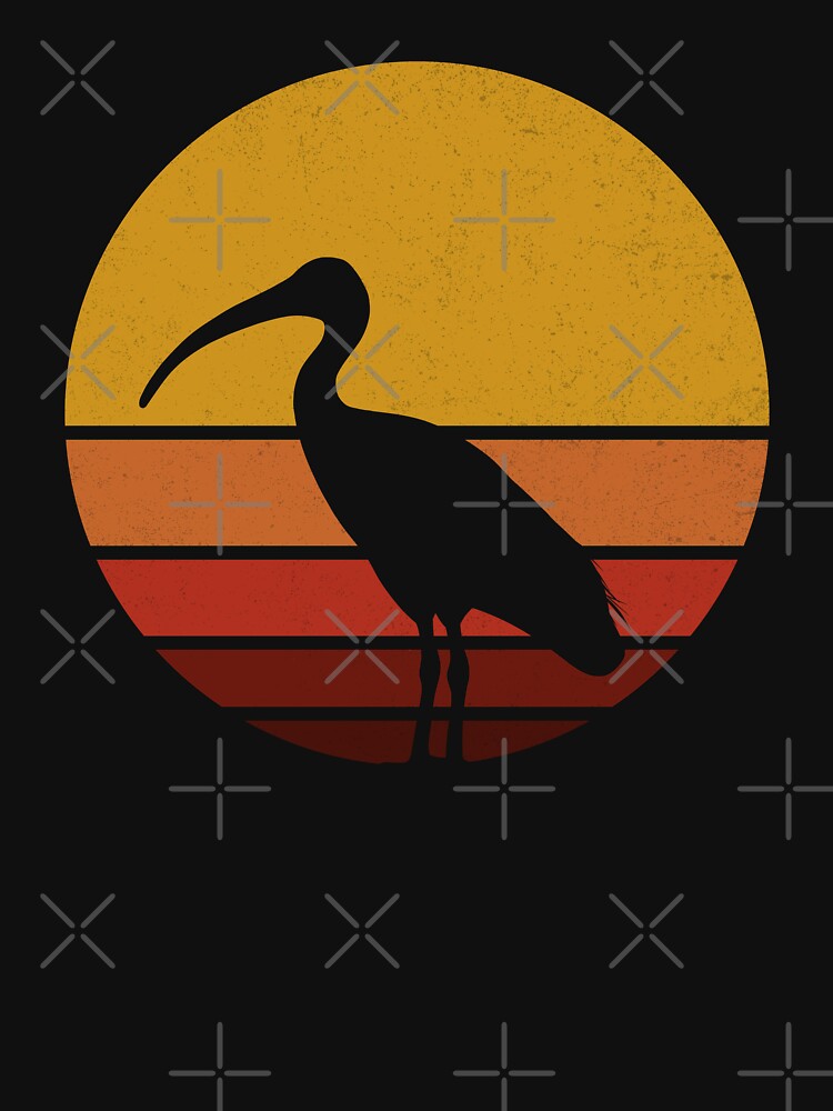 Thumbnail 7 of 7, Classic T-Shirt, Retro Vintage Sunset Bin Chicken designed and sold by BinChickenBaby.