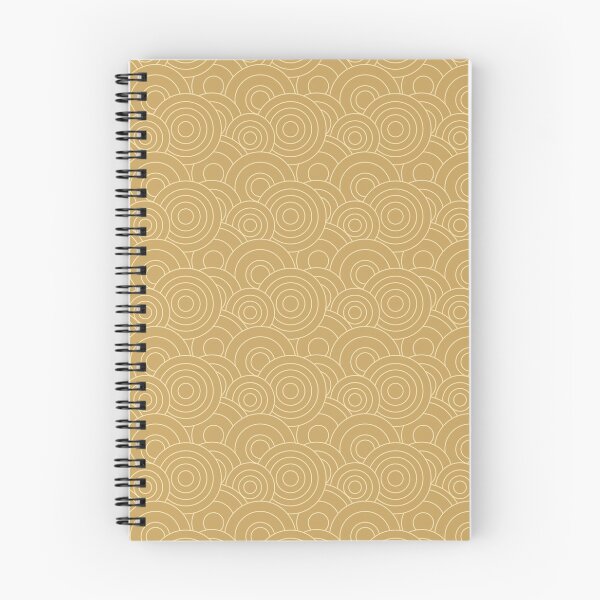 Item preview, 70's Circular Pattern in Yellow Ocre designed and sold by AlohaHound.