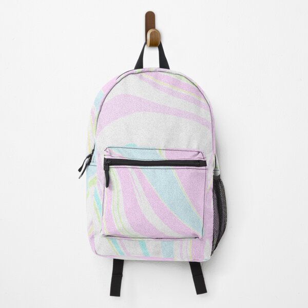 Item preview, Modern Grainy Liquid Swirl Abstract Pattern Square Pastel Baby Pink, Baby Blue, Baby Green Multicolor Design designed and sold by theprintedclub.