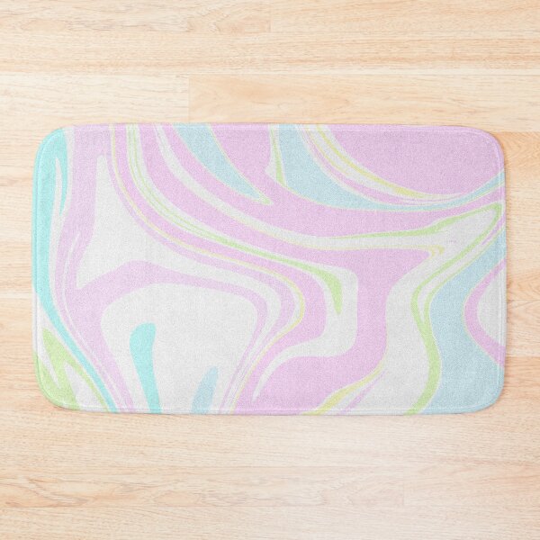 Item preview, Modern Grainy Liquid Swirl Abstract Pattern Square Pastel Baby Pink, Baby Blue, Baby Green Multicolor Design designed and sold by theprintedclub.