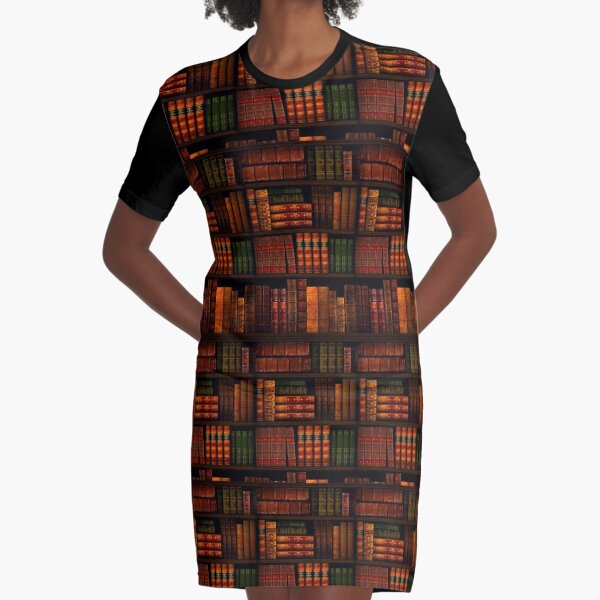 Books - Library - Books - Bookworm - Reading - Bibliophile - Book Bag - Dress - Shirt Graphic T-Shirt Dress