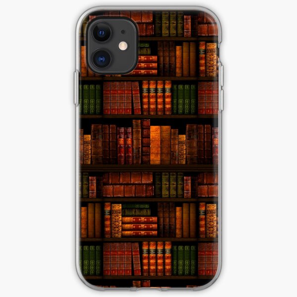 Libros - Biblioteca - Libros - Ratón de biblioteca - Lectura - Bibliófilo - Mochila - Vestido - Camisa Funda blanda para iPhone