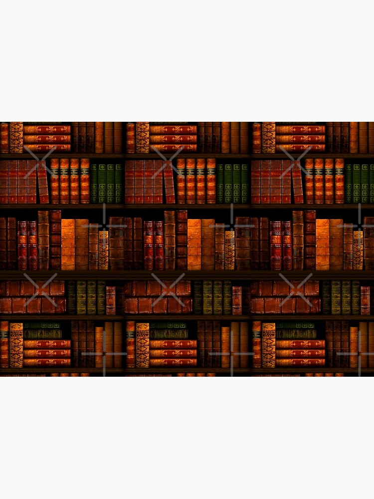 Bookshelf Books Library Bookworm Reading Pattern Wrapping Paper by