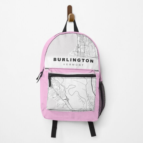 Item preview, Minimalist Pink Burlington Map designed and sold by Tamas Das.