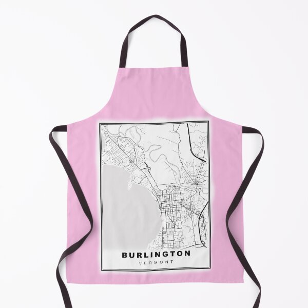 Item preview, Minimalist Pink Burlington Map designed and sold by Tamas Das.