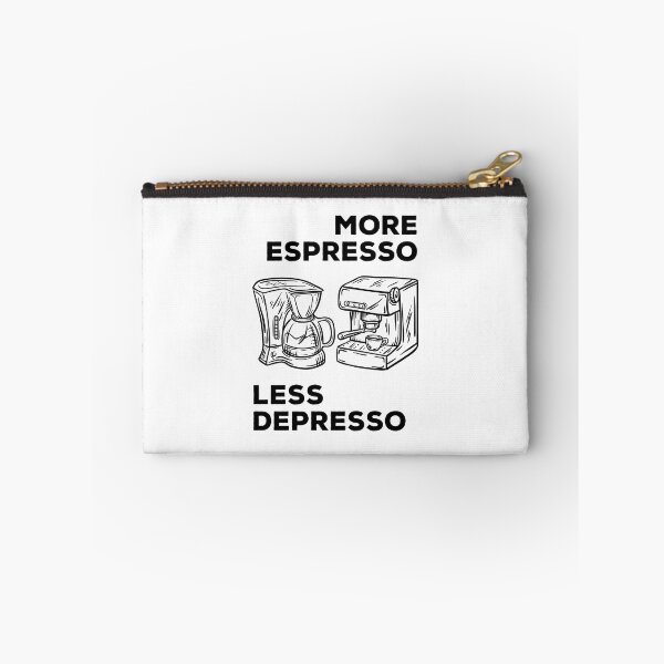 Item preview, More Espresso Less Depresso, Espresso Coffee Machine, Black designed and sold by anghelapparel.