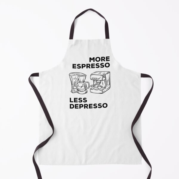 Item preview, More Espresso Less Depresso, Espresso Coffee Machine, Black designed and sold by anghelapparel.