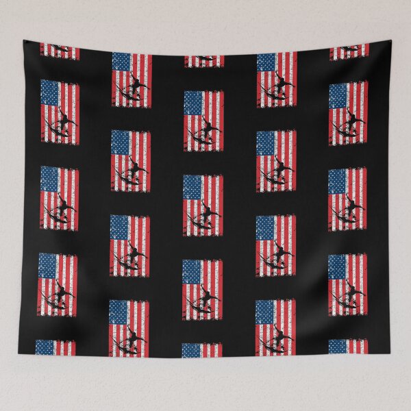 Item preview, USA Flag Surfing designed and sold by FanityPrints.