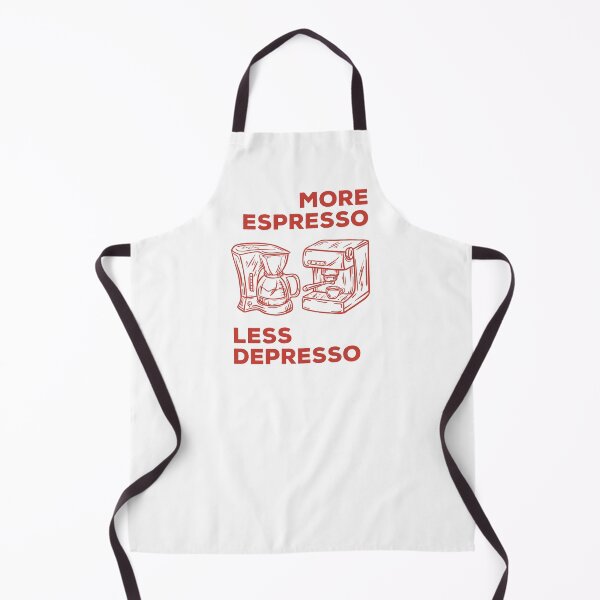 Item preview, More Espresso Less Depresso, Espresso Coffee Machine, Red designed and sold by anghelapparel.